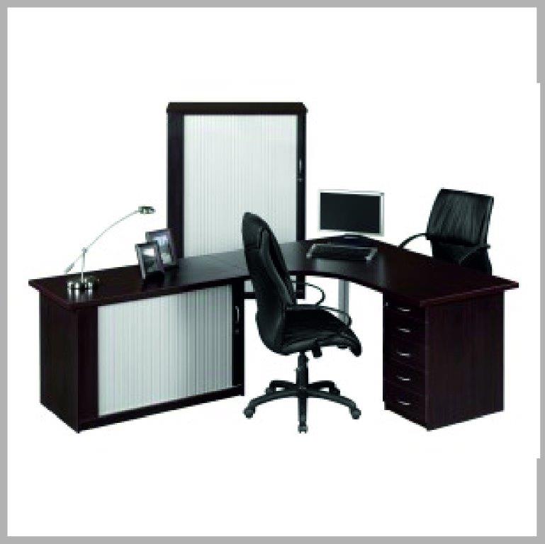 Valueline Cluster Desk + Desk Height Pedestal